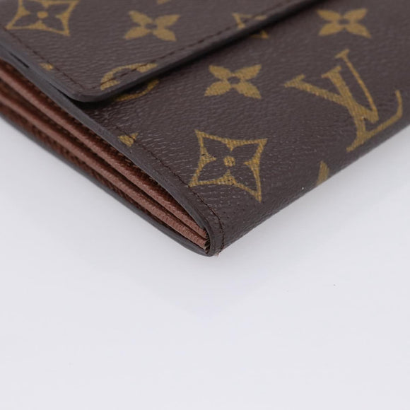 LOUIS VUITTON Monogram Portefeuille Sarah Long Wallet M61734 LV Auth 207050