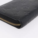 LOUIS VUITTON Monogram Empreinte Zippy Long Wallet Black M61864 LV Auth 207051-10