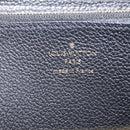 LOUIS VUITTON Monogram Empreinte Zippy Long Wallet Black M61864 LV Auth 207051-15