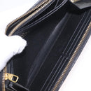 LOUIS VUITTON Monogram Empreinte Zippy Long Wallet Black M61864 LV Auth 207051-19