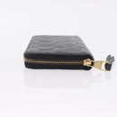 LOUIS VUITTON Monogram Empreinte Zippy Long Wallet Black M61864 LV Auth 207051-5