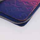 LOUIS VUITTON Taurillon Clemence Illusion Zippy Wallet Vertical Auth 207052-10