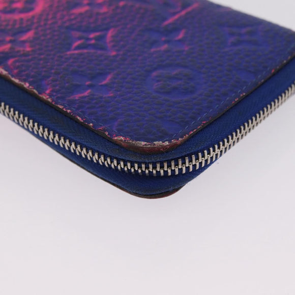 LOUIS VUITTON Taurillon Clemence Illusion Zippy Wallet Vertical Auth 207052