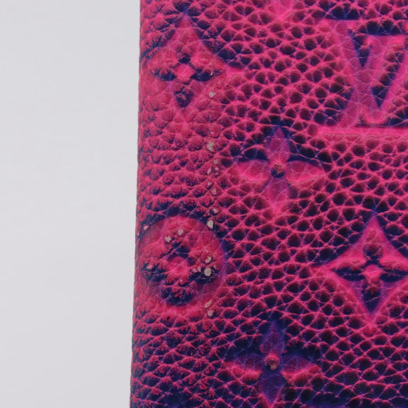 LOUIS VUITTON Taurillon Clemence Illusion Zippy Wallet Vertical Auth 207052