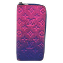 LOUIS VUITTON Taurillon Clemence Illusion Zippy Wallet Vertical Auth 207052-2