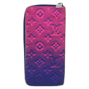 LOUIS VUITTON Taurillon Clemence Illusion Zippy Wallet Vertical Auth 207052-3