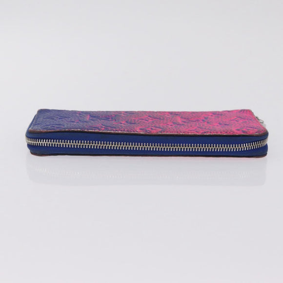 LOUIS VUITTON Taurillon Clemence Illusion Zippy Wallet Vertical Auth 207052