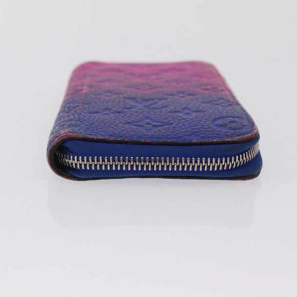 LOUIS VUITTON Taurillon Clemence Illusion Zippy Wallet Vertical Auth 207052