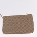 CELINE Macadam Canvas Shoulder Bag PVC Beige Gold Auth 207054-25