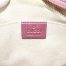 GUCCI Micro GG Canvas Micro Guccissima Bag Leather Gold Pink 309538 Auth 207061-15
