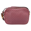 GUCCI Micro GG Canvas Micro Guccissima Bag Leather Gold Pink 309538 Auth 207061-2