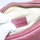 GUCCI Micro GG Canvas Micro Guccissima Bag Leather Gold Pink 309538 Auth 207061-20