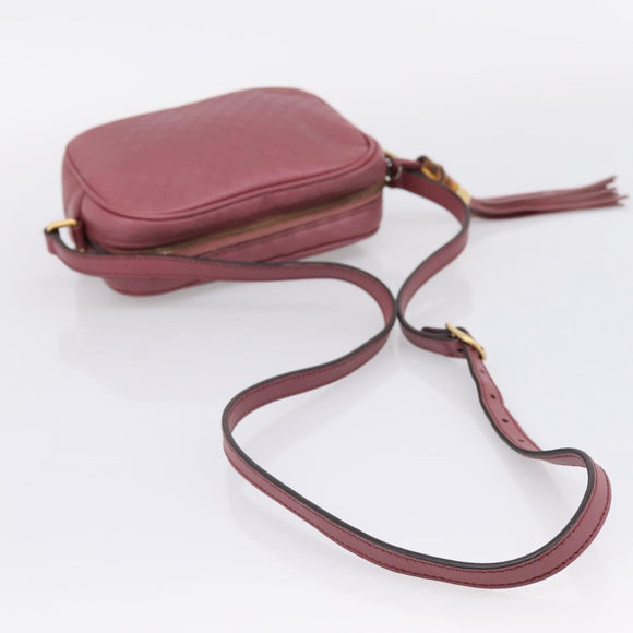 GUCCI Micro GG Canvas Micro Guccissima Bag Leather Gold Pink 309538 Auth 207061