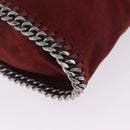 Stella McCartney Chain Falabella Bag Polyester Bordeaux 371223 Auth 207062A-12