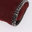 Stella McCartney Chain Falabella Bag Polyester Bordeaux 371223 Auth 207062A-13