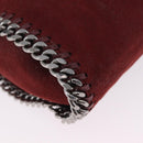 Stella McCartney Chain Falabella Bag Polyester Bordeaux 371223 Auth 207062A-14