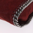 Stella McCartney Chain Falabella Bag Polyester Bordeaux 371223 Auth 207062A-15