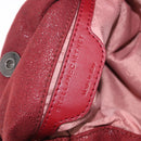 Stella McCartney Chain Falabella Bag Polyester Bordeaux 371223 Auth 207062A-17
