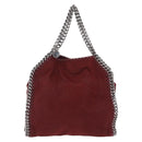 Stella McCartney Chain Falabella Bag Polyester Bordeaux 371223 Auth 207062A-2