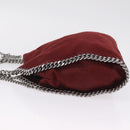 Stella McCartney Chain Falabella Bag Polyester Bordeaux 371223 Auth 207062A-5