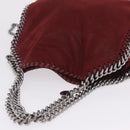 Stella McCartney Chain Falabella Bag Polyester Bordeaux 371223 Auth 207062A-6