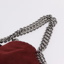 Stella McCartney Chain Falabella Bag Polyester Bordeaux 371223 Auth 207062A-8