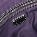 Miu Miu Matelasse Hand Bag Leather Gray Silver Auth 207068A-22