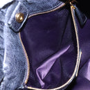 Miu Miu Matelasse Hand Bag Vitellolux 2way Black Gold Auth 207070V-23