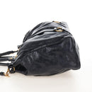 Miu Miu Matelasse Hand Bag Vitellolux 2way Black Gold Auth 207070V-4