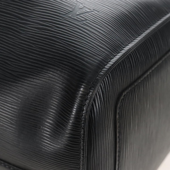 LOUIS VUITTON Epi Keepall 45 Boston Bag Black M42972 LV Auth 207072V