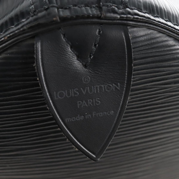 LOUIS VUITTON Epi Keepall 45 Boston Bag Black M42972 LV Auth 207072V
