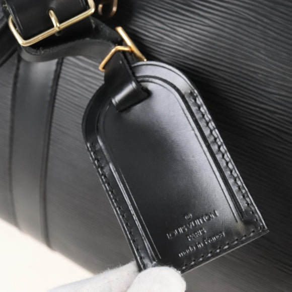 LOUIS VUITTON Epi Keepall 45 Boston Bag Black M42972 LV Auth 207072V