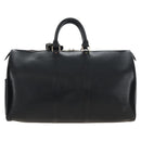 LOUIS VUITTON Epi Keepall 45 Boston Bag Black M42972 LV Auth 207072V-3
