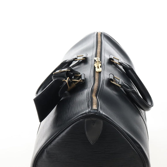 LOUIS VUITTON Epi Keepall 45 Boston Bag Black M42972 LV Auth 207072V