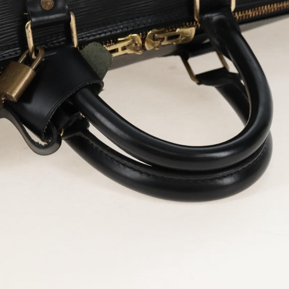 LOUIS VUITTON Epi Keepall 45 Boston Bag Black M42972 LV Auth 207072V