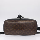 LOUIS VUITTON Monogram Eclipse Glaze Zipped Tote Backpack M43900 LV Auth 207073-12