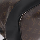 LOUIS VUITTON Monogram Eclipse Glaze Zipped Tote Backpack M43900 LV Auth 207073-14