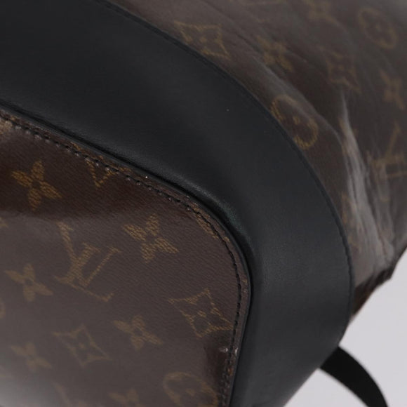 LOUIS VUITTON Monogram Eclipse Glaze Zipped Tote Backpack M43900 LV Auth 207073