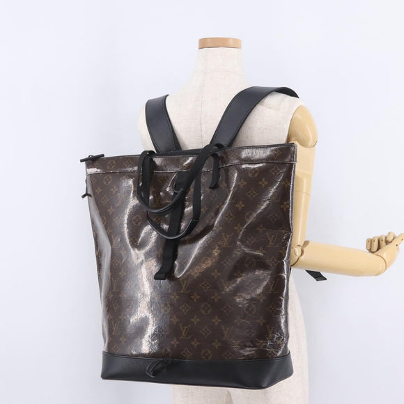 LOUIS VUITTON Monogram Eclipse Glaze Zipped Tote Backpack M43900 LV Auth 207073