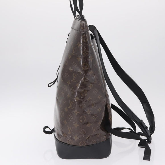 LOUIS VUITTON Monogram Eclipse Glaze Zipped Tote Backpack M43900 LV Auth 207073