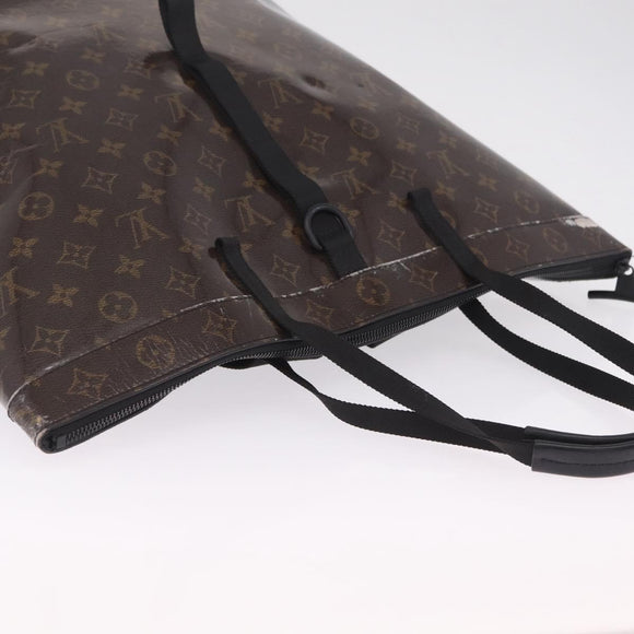 LOUIS VUITTON Monogram Eclipse Glaze Zipped Tote Backpack M43900 LV Auth 207073