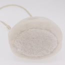 Miu Miu Shoulder Bag Fur 2way White Gold Auth 207074M-15