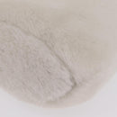 Miu Miu Shoulder Bag Fur 2way White Gold Auth 207074M-17