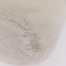 Miu Miu Shoulder Bag Fur 2way White Gold Auth 207074M-19