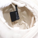 Miu Miu Shoulder Bag Fur 2way White Gold Auth 207074M-25