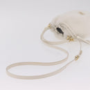 Miu Miu Shoulder Bag Fur 2way White Gold Auth 207074M-9