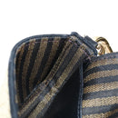 FENDI Nano Bucket Charm Hand Pouch Charm Raffia 2way Beige Gold Auth 207075M-22