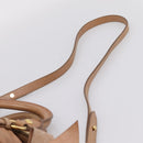 Miu Miu Matelasse Hand Bag Leather 2way Brown Gold Auth 207078A-15