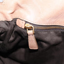 Miu Miu Matelasse Hand Bag Leather 2way Brown Gold Auth 207078A-27