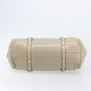 Miu Miu Matelasse Hand Bag Vitellolux 2way Beige Gold Auth 207079M-11